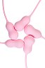 Фото-8 Набор вагинальных шариков Flovetta Tulips из силикона розовый