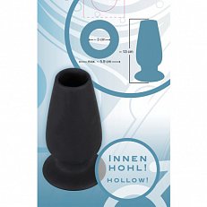 Анальный туннель Lust Tunnel Plug XL из силикона черный