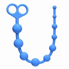 Анальная цепочка Lola Toys Orgasm Beads синяя 33,5 см
