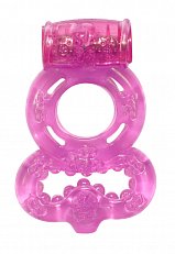 Виброкольцо эрекционное Lola Toys Treadle розовое
