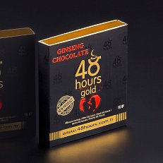 Шоколад 48 Hours Gold с женьшенем 16 гр.