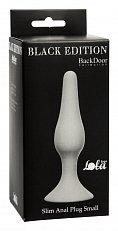 Анальная втулка Lola Toys Slim Anal Plug small силиконовая серая