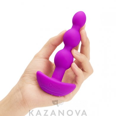 Фото-5 Анальная втулка B-Vibe Triplet с вибрацией фиолетовая