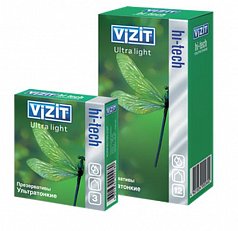 Презервативы ультратонкие VIZIT Hi-tech Ultra Light 12 шт.