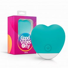 Минивибратор Good Vibes Only Oron перезаряжаемый из медицинского силикона бирюзовый