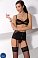 Комплект Passion Sandra set: бюстгальтер, пояс и стринги