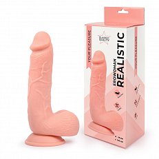 Фаллоимитатор EroWoman Realistic телесный реалистичный на присоске 21 см