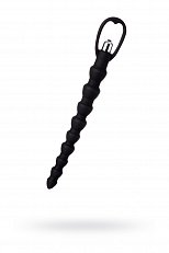 Анальная цепочка A-Toys Vibro Anal Beads с вибрацией из медицинского силикона черная