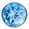 Фото-2 Анальная втулка Lola Toys Diamond sparkle small металлическая серебристая с голубым кристаллом
