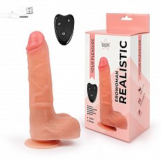 Ротатор EroWoman Realistic с вращением, возвратно поступательным движением и пультом д/у 074