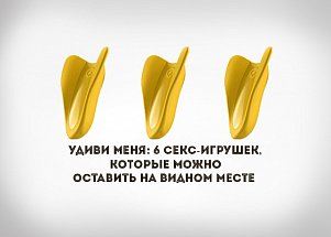 Удиви меня: 6 секс-игрушек, которые можно оставить на видном месте