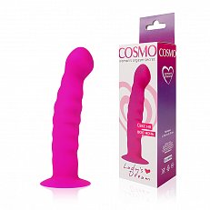 Фаллоимитатор Cosmo Lady's Dream на присоске силиконовый розовый