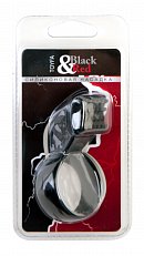 Кольцо для стимуляции клитора Black&Red черное из силикона