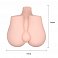Фото-7 Мастурбатор Crazy Bull Vagina and Anal в виде попки из киберкожи с двумя входами и вибрацией
