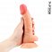 Фото-2 Фаллоимитатор EroWoman Realistic телесный реалистичный с мошонкой на присоске 19 см