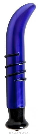 Стеклянный многорежимный вибратор Sexus фиолетовый 22 см
