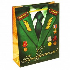 Пакет подарочный "Генералу" 11х14см