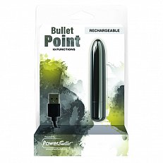 Вибропуля Powerbullet Bullet Point 10 режимов перезаряжаемая