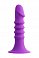 Фото-1 Анальный стимулятор A-Toys Drilly из силикона фиолетовый
