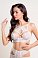 Фото-1 Бралетт Erolanta Lingerie кружевной с декоративными перемычками и вырезами