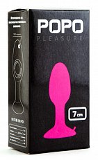 Анальная втулка со смещённым центром тяжести Popo Pleasure 7 см