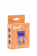 Виброкольцо эрекционное Lola Toys Axel-pin фиолетовое