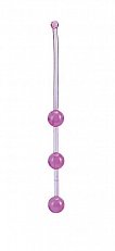 Анальная цепочка Slim Beads Seking маленькая гелевая пурпурная