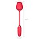Фото-5 Вакуум-волновой бесконтактный стимулятор клитора Rose Vibrator с вибрацией 10 режимов красный