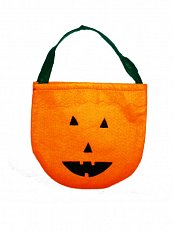 Сумка Halloween (20*20см) мягкая в виде тыквы