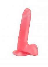 Фаллоимитатор на присоске с мошонкой реалистичный LoveToy 18 см 000