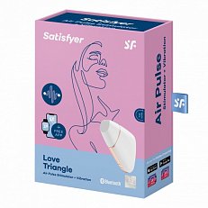Вакуум-волновой бесконтактный стимулятор клитора Satisfyer Love Triangle белый