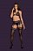 Фото-2 Комплект Obsessive Chiccanta Set из ажурного кружева: бюстгальтер, стринги и пояс для чулок