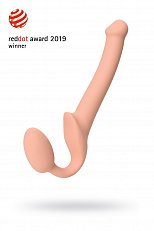 Анатомический страпон Strap-On-Me телесный силиконовый S