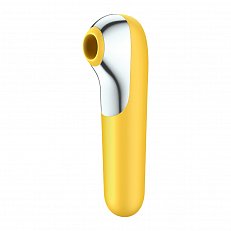 Вакуум-волновой бесконтактный стимулятор клитора Satisfyer Dual Love желтый