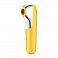 Вакуум-волновой бесконтактный стимулятор клитора Satisfyer Dual Love желтый