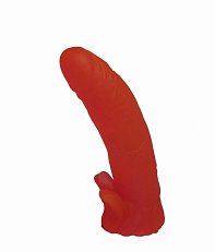 Насадка для страпона с клиторальной стимуляцией LoveToy 19 см 200