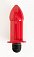 Вибровтулка Black&Red из ПВХ красная 11,5 см
