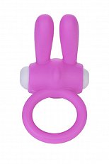 Кольцо эрекционное с вибрацией Power clit cocring Rabbit розовое