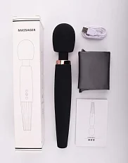 Вибромассажер Massager перезаряжаемый черный
