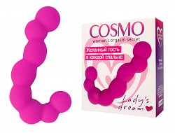 Анальный стимулятор Cosmo из медицинского силикона розовый 11,5 см 019