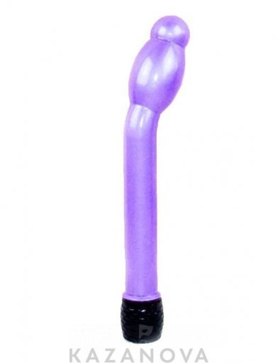 Вибратор Eroticon анально-вагинальный фиолетовый пластиковый 17 см