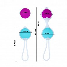 Вагинальные шарики Pretty Love Kegel ball силиконовые, набор 4 шт.