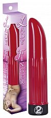 Вибратор Lady Finger красный 13 см