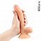 Фото-2 Фаллоимитатор EroWoman Realistic телесный реалистичный с мошонкой на присоске 18,5 см