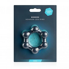 Кольцо Boners Hexagons из силикона серое 65 гр.