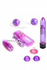 Секс-набор из 5 предметов Clear Kit пурпурный