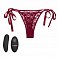 Фото-1 Клиторальный вибратор в трусики Remote Control Lace Thong Set многопрограммный с пультом д/у черный
