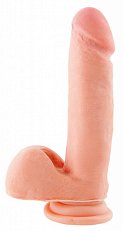 Фаллоимитатор на присоске с мошонкой RealStick Elite 19,3 см 002