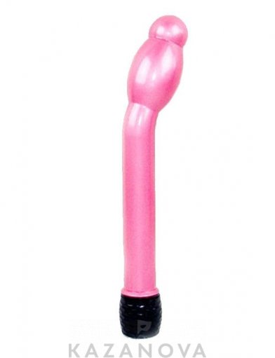 Вибратор анально-вагинальный Eroticon розовый пластиковый 15,5 см