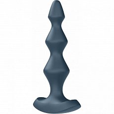 Анальный стимулятор Satisfyer Lolli Plug 1 с вибрацией серый